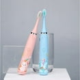 thumbnail image 2 of Cartoon Design Children's Toothbrush Replacement Heads, Gentle Massage For Teeth And Gums, Ergonomic Handle, 6 Brush Heads Included, BPA-Free, 2 of 5