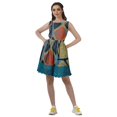 thumbnail image 5 of Moomaya Womens Vintage Style Lace Dress Printed Cotton Casual Summer Mini Dress, 5 of 6