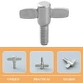 thumbnail image 3 of Nestingho 10Ud Tornillo Para Drum Kit De Aluminio Accesorios De Batería Plata, 3 of 8