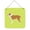 Green, variant on Checkerboard Pattern With Dog Art Wall or Door Hanging Prints