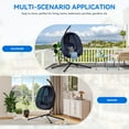thumbnail image 3 of Uforic Egg Chair Porch Swing, Hanging Egg Chair with Stand, Indoor and Outdoor Egg Swing Hammock Chair, 3 of 5