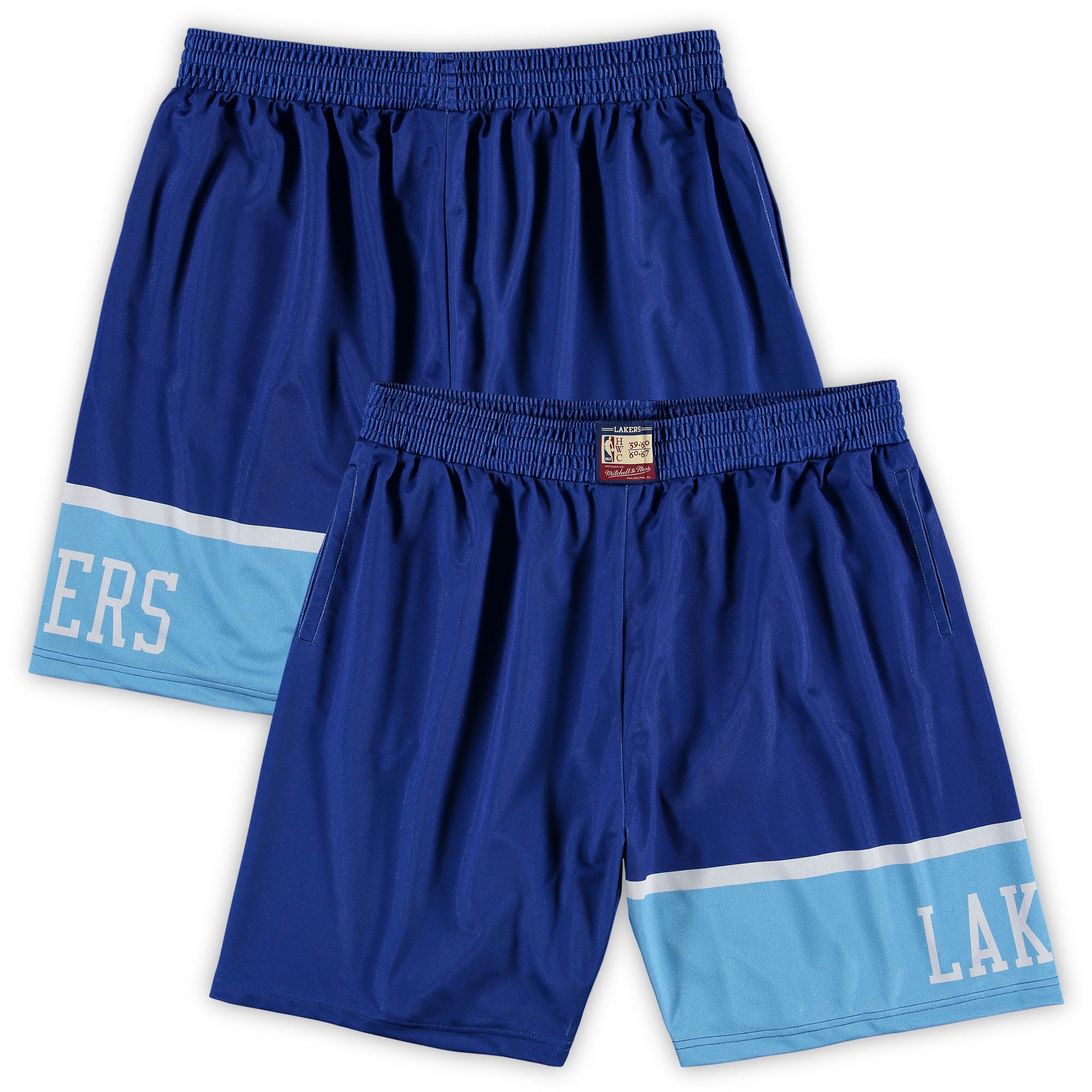 lakers blue shorts