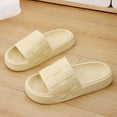 thumbnail image 2 of ibiyuan Women Slippers for Home Black Slides for Women Non Open Toe Walking Sandals for Women Breathable Beach Shoes for Men for Beach, Pool, Dorm, Bathroom, Spa, Gym and Travel, 2 of 5