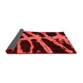 thumbnail image 2 of Ahgly Company Indoor Round Abstract Red Modern Area Rugs, 3' Round, 2 of 4