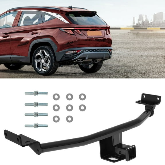 KOJEM 2 Inch Trailer Hitch Fit for 2016-2021 Hyundai Tucson Black Towing Hitch Class 3 Receiver