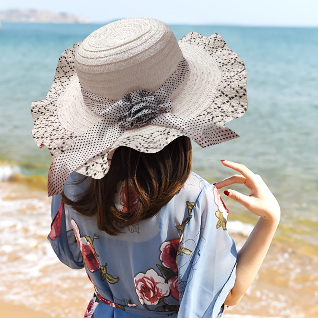 Coofit Women Beach Sun Hat Vintage 