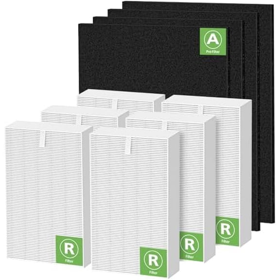 6 Pack HPA300 Hepa Filter Replacement Compatible with Honeywell HPA300 HEPA Air Purifier, Fits for Honeywell Air Purifier Filter Replacement - Models HPA300 HPA300VP HPA304 HPA3300