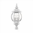 thumbnail image 3 of Livex Lighting 7703-13 Frontenac Lanterne Extérieure Texturée Blanche 4 Lumières 27 Pouces, 3 of 4