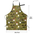 thumbnail image 5 of Lsque Gnomes Playing in the Garden Waterproof Apron Chef Aprons for Men Heavy Duty Chemical Work Apron Extra Long Grilling Aprons with Adjustable Bib Apron, 5 of 9