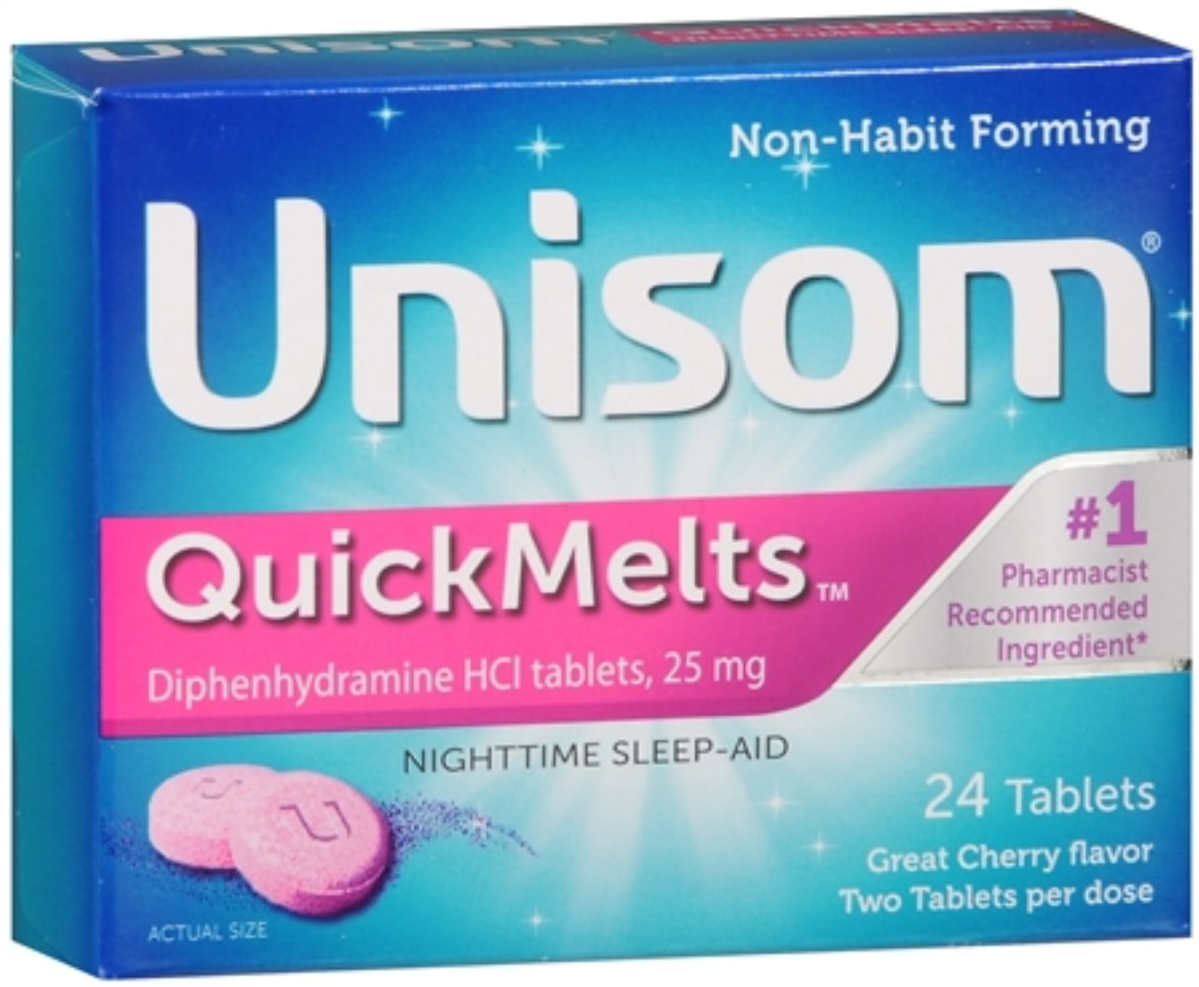 Unisom SleepMelts Cherry Flavor 24 Each - Walmart.com