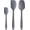 Dark Gray, variant on Silicone Spatula Set - Rubber Spatula - 600°F Heat Resistant Baking Spoon & Spatulas (Lavender)