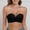 A2 Black, variant on Front Closure Strapless Push Up Bra for Women Convertible Lace Deep V Underwire Anti-slip Invisible Bridal Wedding Party Dress Bra Beige M