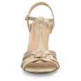 thumbnail image 6 of Journee Womens Valry Woven T-Strap Stiletto Dress Sandals, Widths Available, 6 of 9