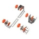 thumbnail image 5 of Abrazaderas De Fijación Para Cajones, Abrazadera De Instalación Lateral De Cajón Ajustable De 12-50 Mm, 4 Piezas Para Paneles Exteriores De 10-30 Mm, 5 of 7