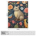 thumbnail image 4 of ARISTURING  Forest Animals Throw Blanket Gifts for Women Girls, Warm Deer Rabbit Owl Fox Theme Decor for Couch Bed Sofa Travelling, Birthday Christmas Soft Cozy Lightweight Blankets for Kids, 4 of 6