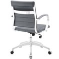 thumbnail image 4 of Home Square 2 Piece Mid Back Vinyl Office Chair with Arm Set in Gray, 4 of 5