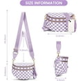 thumbnail image 5 of Checkered Crossbody Bag,Spacious Bum Bags for Women Nylon Crossbody Fanny Packs Checkered Purse Belt Wallet, 5 of 13