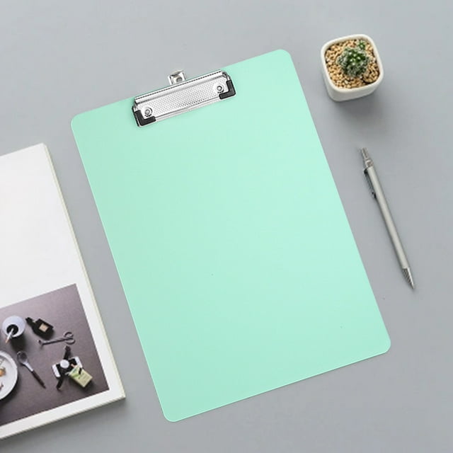 A4 Plastic Folder Board with Hook | Thickened Durable Writing Clipboard | Multicolor Student Clip Organizer | Office School Home Document Storage | Lightweight Portable