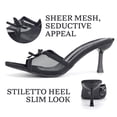 thumbnail image 2 of BERANMEY Women's Open Toe Kitten Heels Breathable Mesh Dress Sandals with Bow Comfortable Slip-On Low Heel Shoes for Weddings Parties and Casual Outings, 2 of 8