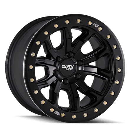 Dirty Life Dt-1-9303 17X9 8X165.1 -12Et 130.8Cb Matte Black W/Simulated Ring