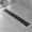 Black Tile Insert Grate-18 inch, variant on Linear Shower Drain 32 Inch Matte Black With Tileert Panel