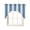 Blue, variant on Aqua Striped Swag Curtains for Kitchen Modern Thin Line Vertical Stripes Valances for Windows Rod Pocket Small Window Treatment Short Topper for Cafe Bedroom Bathroom Living Room Decor 56x36 Inch