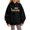 Black, variant on KAUOD Unisex Kids Preschool Hoodie Boys Girls Hooded Pullover Sweatshirt Soft Fleece Lined Sweater Colorful Letter Aesthetic Outfit