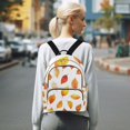 thumbnail image 7 of FORMRS Mini Backpack Purse for Women Travel Daypack Casual Shoulder Bag, Orange Leaves, 7 of 7