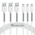 thumbnail image 4 of Charger Cable 6ft, 3Pack Cable 6 Foot, Long Fast Charging Cord 6 Feet for Apple iPhone 14/13 Pro Max/12/11 Pro/Xs Max/X/XR/8/7/6s/6 Plus/SE/5/iPad Case, 4 of 10
