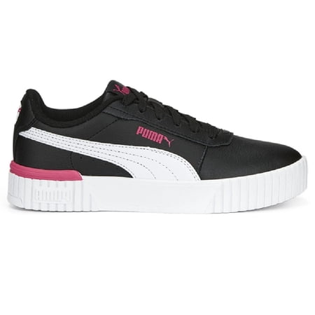Big Kid's Puma Carina 2.0 Jr 'Black Glowing Pink' Puma Black-Puma White-Pink (386185 08) - 5.5