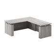 thumbnail image 1 of Stratus 72W x 78D L Shaped Standing Desk in Platinum Gray - Engineered Wood, 1 of 8