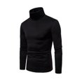 thumbnail image 4 of Nituyy Men Long Sleeve Turtleneck Slim Pullover Sweater, 4 of 6