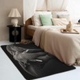 thumbnail image 3 of Elephant Rugs for Living Room - 5x7Elephant Rug - Black and White Wildlife Area Rug - African Wild Animal Rugs - Boys Modern Carpet, 3 of 7