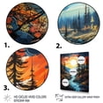 thumbnail image 3 of Designart "Aurora Borealis Aurora Euphony V" Floral Floater Framed Canvas Art Print, 3 of 7