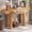 Natural, variant on Harper & Bright Designs Farmhouse Console Table with Drawer, Narrow Entryway Table with Side Power Outlet, Minimalist Wooden Sofa Table for Hallway and Living Room, Espresso