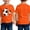 Orange, variant on Ruyang Kids Girls Boys Athletic T Shirts Cute Soccer Print Round Neck Casual Short Sleeve Summer Lightweight Outdoor Sports Tee Tops
