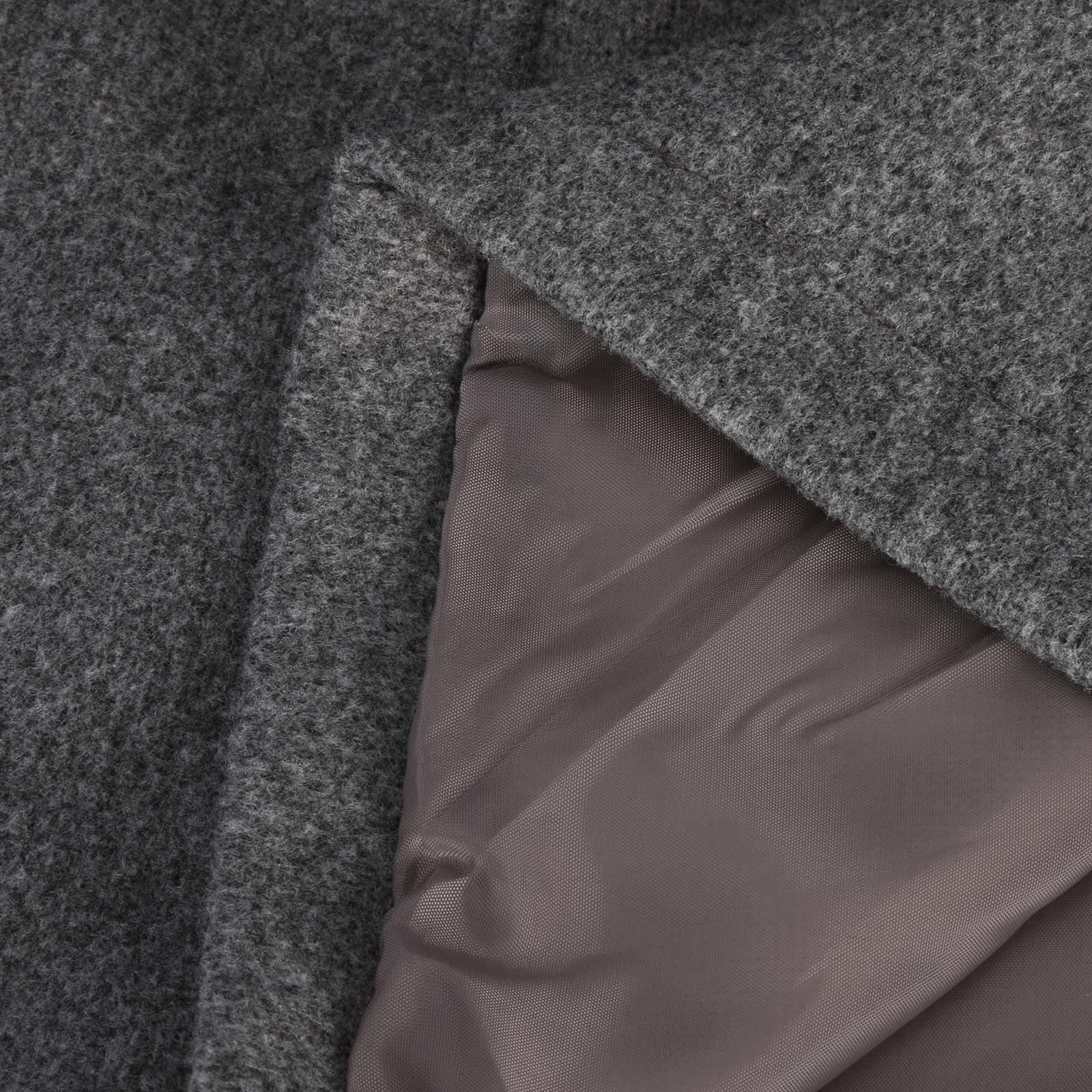 FNFYFH Fleece Peacoats for Women Wool Blend Notched Lapel Single Breasted Coat Winter Button Long Sleeve Jackets Outerwear 2025 Warm Overcoats with Pockets XXL