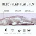 thumbnail image 4 of 3 Piece Quilt Set with Shams. Soft All-Season Microfiber Bedspread Featuring Attractive Seascape Images. Machine Washable. Catalina Collection (Full / Queen, Navy), 4 of 5