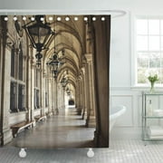 SUTTOM Beige Architect Vienna City Architecture Europe European Gothic Grand Shower Curtain 60x72 inch