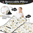 thumbnail image 3 of Pioneer Flower Floral Print Pattern Teens Toddler Nap Mat with Pillow, Sleeping Mat Bag for Preschool Daycare 59"x22", 3 of 6