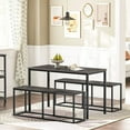 thumbnail image 2 of Dining Bench, 47.2 Inch Industrial Style Kitchen Table Bench, Steel Frame, Easy to Assemble, for Kitchen, Dining Room, Charcoal Gray and Black BC12CD01, 2 of 17