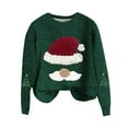 thumbnail image 2 of Aloohaidyvio Sweatshirts Ugly Christmas Sweater Funny Santa Crewneck Sweatshirts Holiday Party Pullover Long Sleeve Knit Tops, 2 of 4