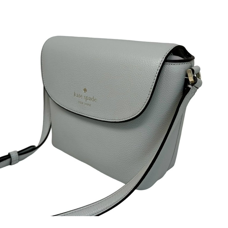 Kate Spade Emmie Flap Pebble Leather Crossbody Bag Quill