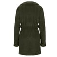 thumbnail image 5 of Bxsruta Womens Plush Fleece Bathrobe Soft Fluffy Sleepwear Long Sleeve Housecoat with Pockets, 5 of 6