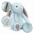 thumbnail image 3 of Kiewfjdk Bunny Easter Stuffed Animal Blossom Blue 10"– Soft Easter Bunny Plush Toys Long Ears, Cuddly Rabbit Plushies for Kids Adults Age 3+, Perfect Birthday & Easter Gifts, 3 of 9