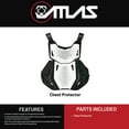 thumbnail image 3 of Atlas Charger Youth White Chest Protector (A1030-00-000)  CE Stoneshield Certified, Lightweight Youth Motocross & BMX Gear with Full Chest, Back, and Side Protection, 3 of 9