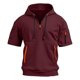 thumbnail image 4 of pstuiky Camisas de manga corta para hombre, Camisa de verano de manga corta con capucha y cremallera con múltiples bolsillos para hombre camisas casuales para hombre m, 4 of 5