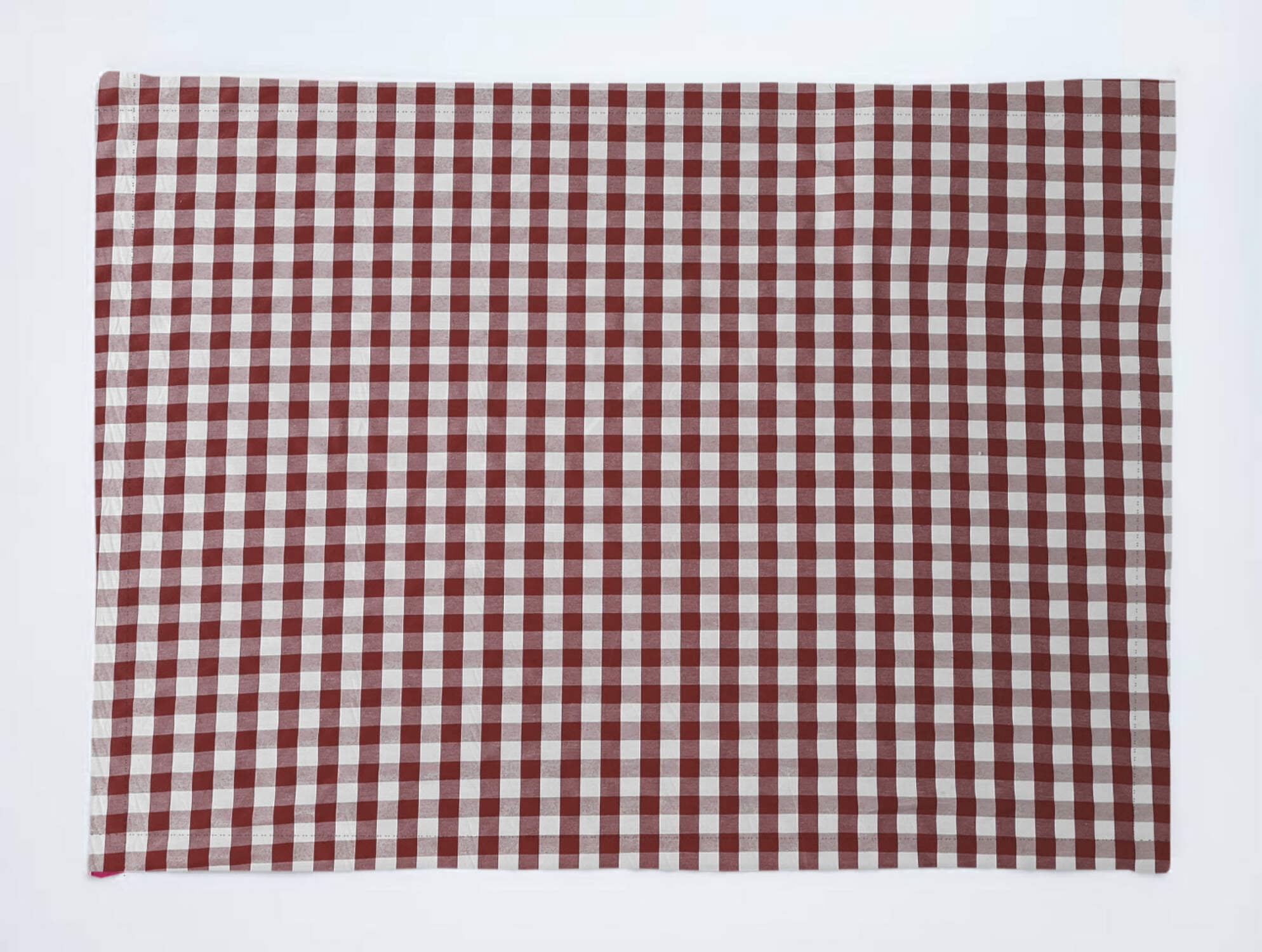 Very Small Gingham 1/8th Inch Checkered Cotton Dinner Table Placemats Holiday Home Decoration 13" x 19" (Pack of 4)