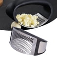 thumbnail image 3 of Hand Garlic Press, Kitchen Garlic Press Stainless Steel+PP Ergonomically Designed Easy To Operate  For Restaurant For Kitchen, 3 of 8