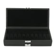 thumbnail image 3 of Reed Case,2 Layer Black Leather Moisture Proof Box Musical Instrument Accessories Next-Gen Design, 3 of 9